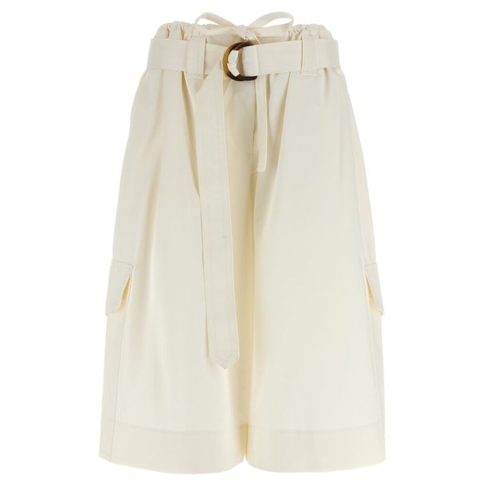 Zimmermann White Cotton Bermuda Women's Shorts